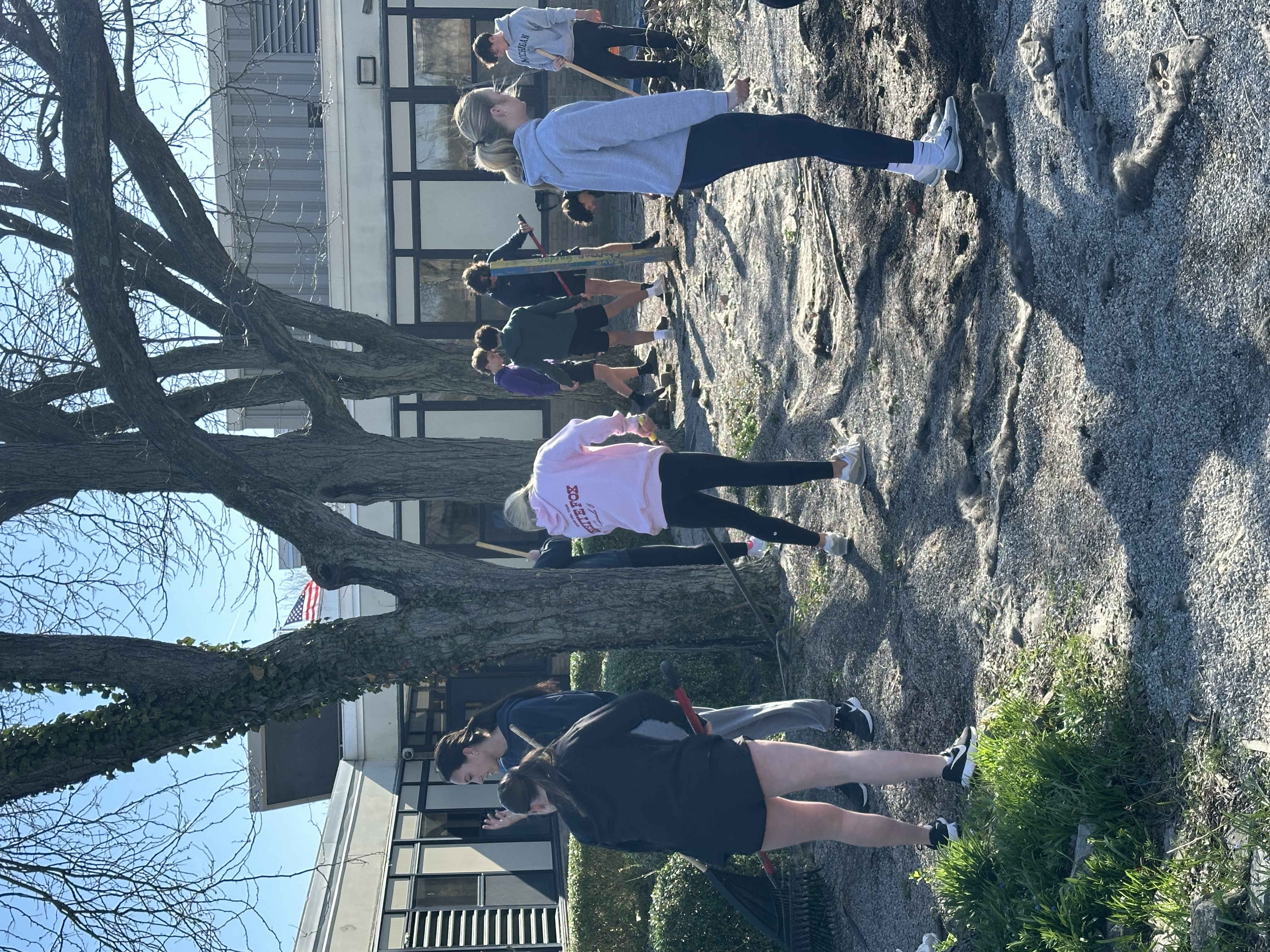 People Raking